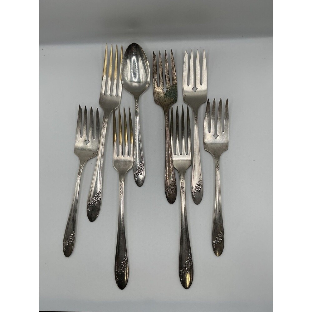 Vintage Tudor Plate Oneida Community Forks Set 8 pieces
